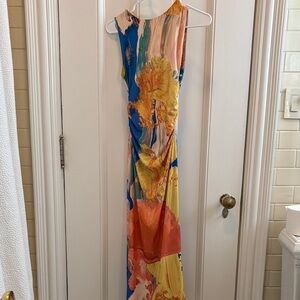 Colorful Abstract Maxi Dress